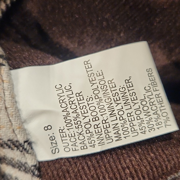 EUC Muk Luks Worn once Women's sz 8 zippered inside Boots - Picture 3 of 8